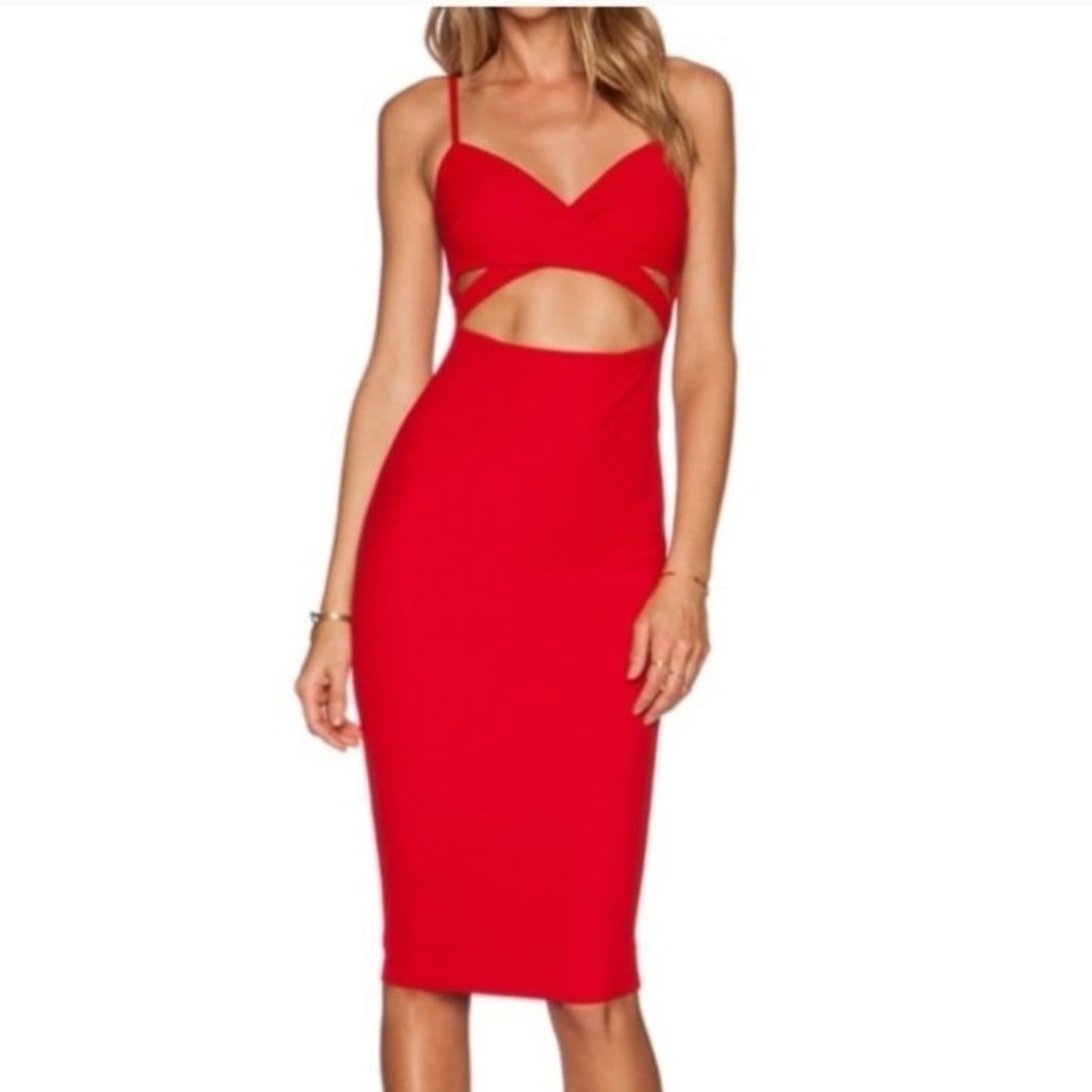 NEW nookie Heidi dress 6 red xs